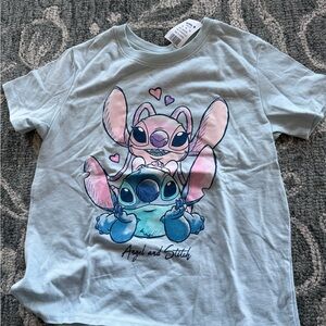 Kohl's Angel and Stitch Kids T-Shirt - Light Blue